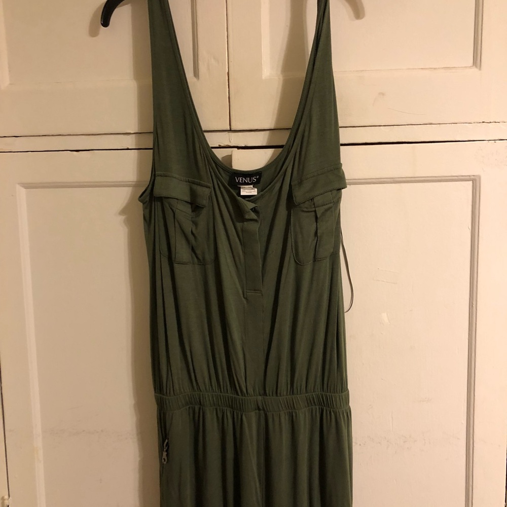 Venus olive jumpsuit